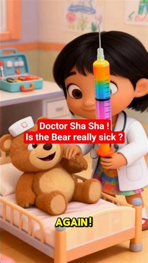 Sha Sha Dreams of Being a Doctor l Funny Bear Patient l 😅