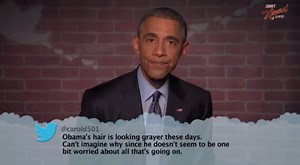 President Obama reads mean tweets directed at him & it's brutal