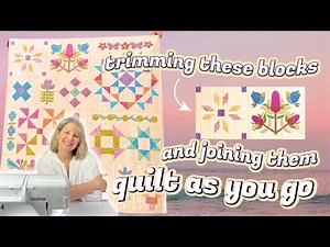 How to Trim Blocks For QAYG + The 1 to 3 Method of Quilt As You Go (No Sashing, Fully Machine Sewn)