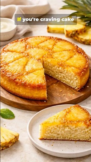 Golden Pineapple Upside-Down Cake (Gluten-Free & Refined Sugar-Free)