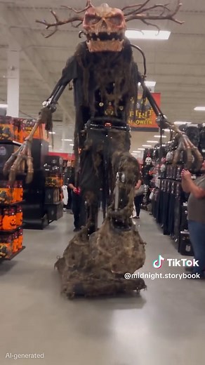 Spirit Halloween animatronic chases customers through store