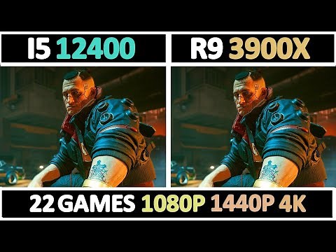 Intel I5 12400 vs Ryzen 9 3900X | Tested 22 Games |