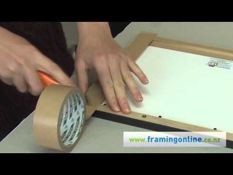 How To Frame A Picture: Taping The Back