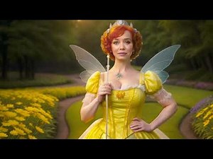 AI Generated Art: Christina Hendricks as the Fairy Godmother from The Wizard of Oz