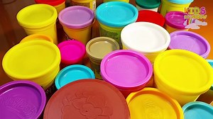 Letters A to Z Play Doh Animals 26 Letter Clay ABC Dough Alfabeto Kidergarten Kids Learn Colors ENG