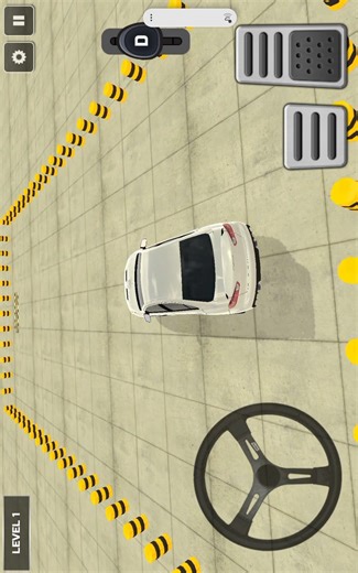 day one of learning and playing car parking game