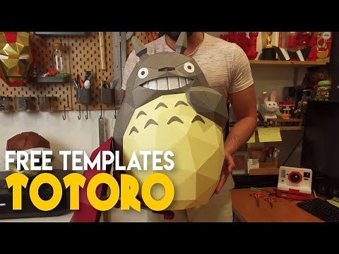 Papercraft - Building a giant paper TOTORO ! FREE Tutorial