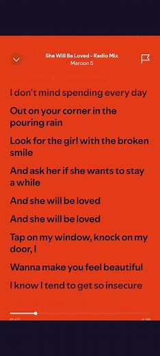 She Will Be Loved Lyrics by Maroon 5