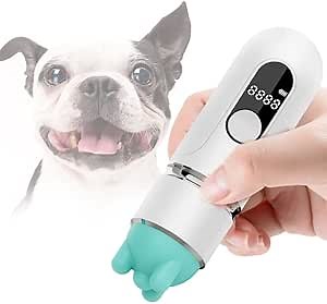 Cat Massager Pet Dog, Electric Scalp Head Massager for Pets, Legs Full Body Stress Relax, with 3 Modes and 5 Massage Grasp Heads, Muscles Mini Automatic Massager Equipped Power Display Waterproof