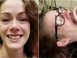 Amazing moment abuse victim sees her teeth after free dental care