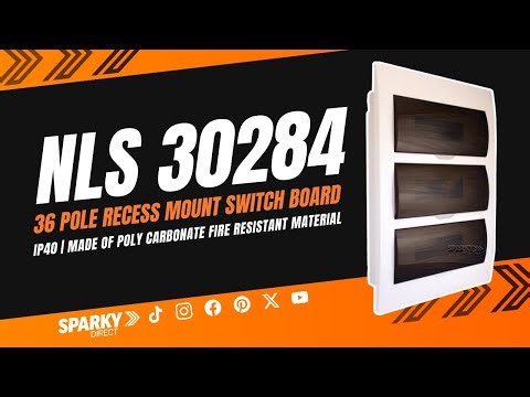 NLS 30284 | 36 Pole Recess Mount Switch Board | IP40