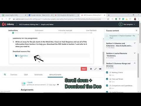 How to download an assignment on Udemy