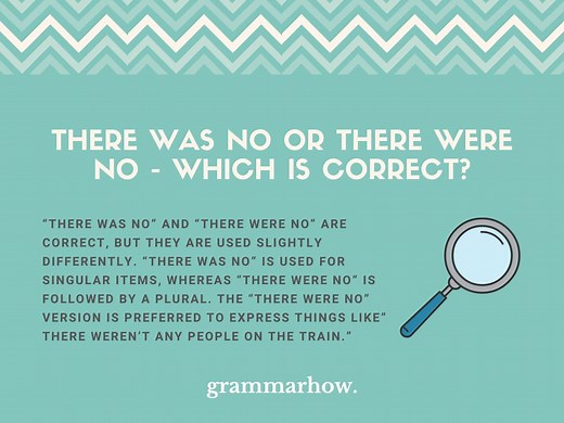 There Was No or There Were No - Which Is Correct?