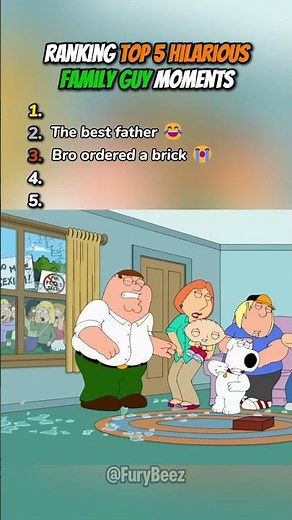 Ranking Top 5 Hilarious Family Guy Moments 😆