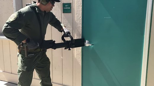 2K views · 3 comments | The Kinetic Breaching Tool utilizes 45 caliber blanks and an 8-round cylinder allowing you to breach safer and faster. Contact us for a demo! #swat #tactical #lawenforcement #breacherup #kineticbreaching #breachbangclear #CATO #policetraining | Aardvark Tactical | Facebook