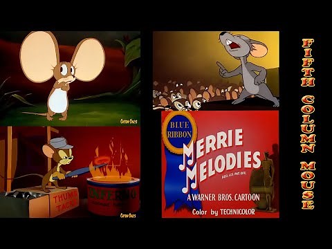 Top HD Restoration Fifth Column Mouse WW2 Looney Tunes Cartoon Full Length