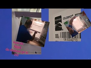 How to put drawers back in Kenmore Coldspot Refrigerator Model 106 .50 2017--[no screwdriver needed]