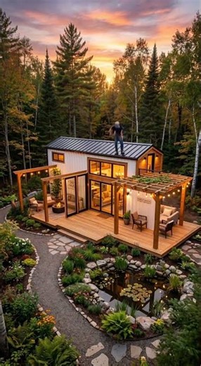 👉 Tiny House Built in Seconds 😳🏡 | Cinematic Build Transformation #buildhouse