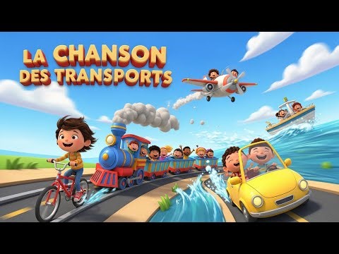 LA CHANSON DES TRANSPORTS 🚗✈️– Comptine pour enfants | Apprendre les moyens de transport en chanson