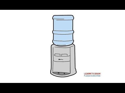 How To Draw a Water Dispenser Step By Step