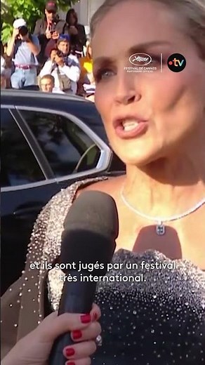 Sharon Stone on the Cannes Film Festival ❤️ #Cannes2026