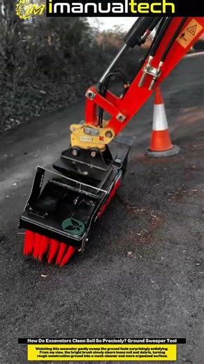 How Do Excavators Clean Soil So Precisely? Ground Sweeper Tool