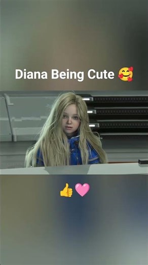Diana being cute 🥰 #pragmata #diana #space #ps5 #cute #gaming #cutekids #robot #fungame #gameplay