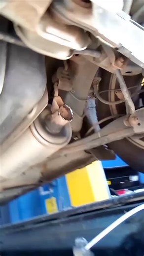 A Pipe being welded near the muffler #victorsautoservice #welding #mechanic #muffler | Victor Auto Services & Muffler Shop