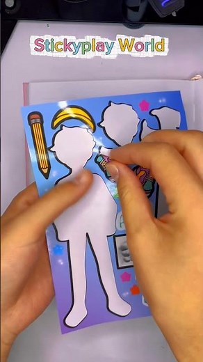 Abby Saja Boys Sticker MAGIC ✨ Cutest Glow-Up Ever! #sticker #diy #viral #sajaboys #abby