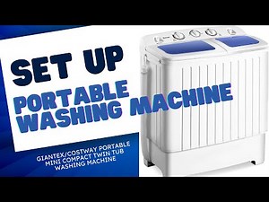 Set up Giantex/Costway Portable Mini Compact Twin Tub washing machine