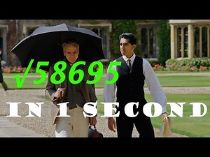 The Man Who Knew Infinity (Ramanujan) Square root scene