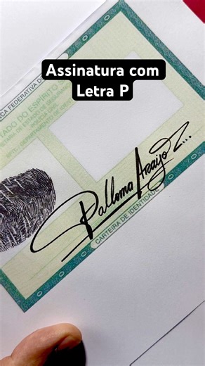 ASSINATURA BONITA E FÁCIL DE FAZER COM A LETRA P #design #logo #calligraphy #art #bordado