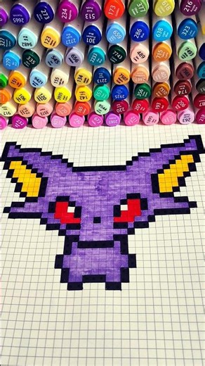 cute pokemon pixel Art ideas #shorts #pixel #pixelart #pixelartideas #art #drawing