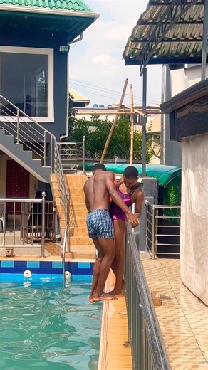 Trying backdive tricks in swimming 🏊‍♀️ 😂