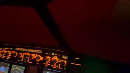 Observed from the flight deck over Tanzania, St. Elmo’s Fire, a fascinating atmospheric phenomenon where electrical energy creates an ethereal glow around the aircraft, offering a striking visual experience ⚡️🌌. | FlySAA