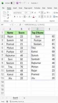 Dont Sort Use Formula Magic Instead #excel #excelforbeginners #excelshortcuts #office