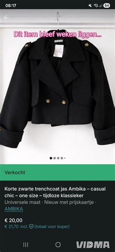 Soms snap ik Vinted echt niet 😅 Weken niks… en dan ineens snel verkocht. Herkenbaar? #vintednl #vintedtips #kledingverkopen #secondhand