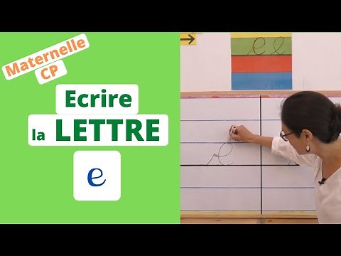 Comment écrire la lettre e minuscule ? Les 2 façons d'écrire la lettre e - Ecriture Maternelle et CP