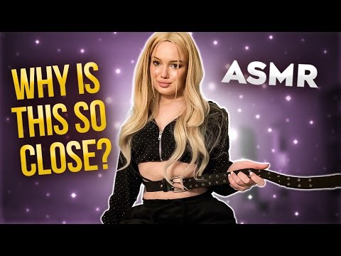 [4K USA ASMR] Tight Belt Squeeze & Heavy Breathing😮‍💨 Leather Sounds, Tapping & Release | No Talking