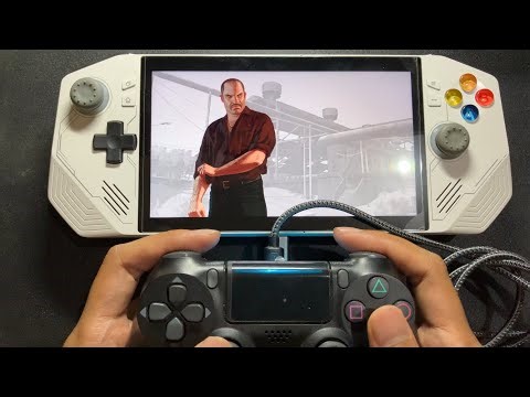 How to Connect a PS4 Controller to a Handheld PC Using a USB Cable!