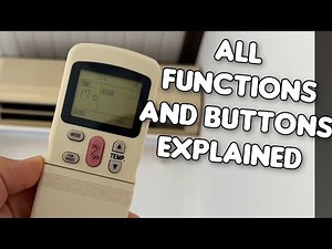 MIDEA All Functions Explained Remote Control TECO Mistral Air Conditioning