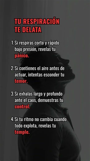 Tu respiración bajo presión revela esto🧠 #verdad