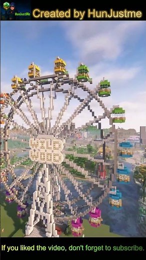 Minecraft Ferris wheel #minecraft #gaming #minecraftbuilding
