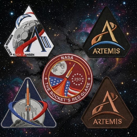NASA Artemis Mission Patch Set, Artemis II Crew Embroidered Patch, Rocket's Red Glare Badge Iron on Sew on Jacket Backpack Space Gift - Etsy