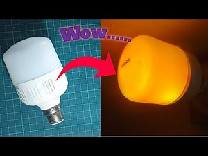 How to Make a Colorful LED Light from Old Light