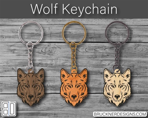 Wolf Keychain - Etsy Australia