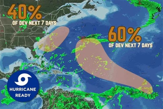 Hurricane tracker | Keeping a good eye on the INVEST off the coast of Africa, models are showing development! Two tropical disturbances are being monitored in... | Instagram