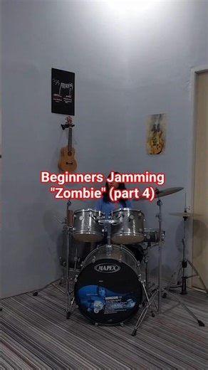 Raw Beginner Piano Cover (feat. Guitar & Drums) of The Cranberries’ “Zombie” (part 4) #shorts