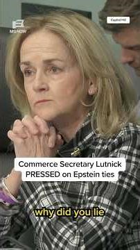 Commerce Secretary Lutnick PRESSED on Epstein ties
