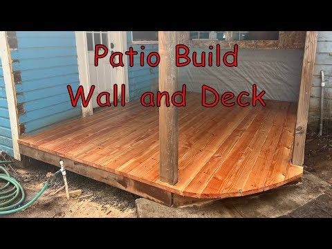 Patio Build | Wall and Deck | Porch | Patio
